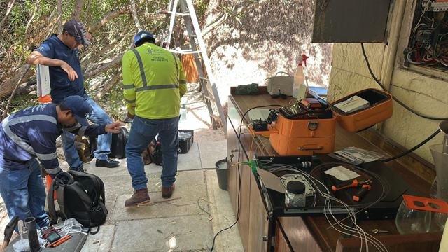 Pruebas de enlaces de fibra